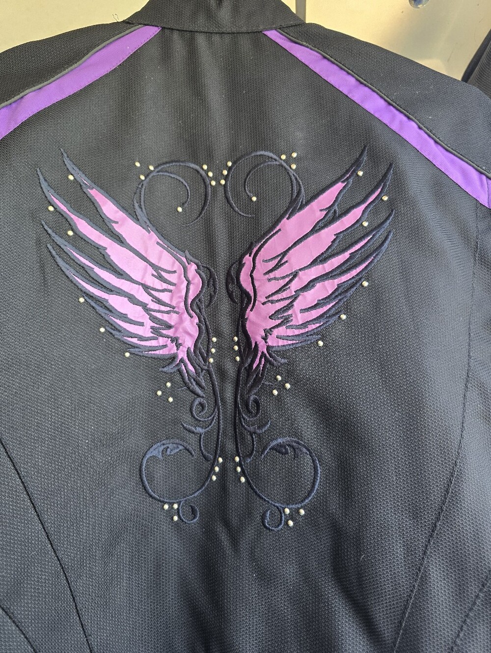 Milwaukee Performance Motorcycle Jacket Black/Purple Detailing Sz XXL - Picture 8 of 10